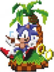 Jixelz Remix Sonic műanyag pixeles kirakó – Chillin' SONIC