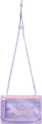 Baagl nyakba akasztható pénztárca Mazlícik – lila textil pénztárca zsinórral