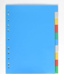 A4 poliészter elválasztó, 10 szín