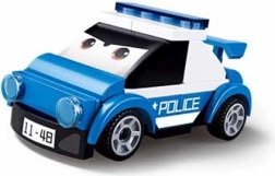 Sluban felhúzható rendőrautó szemekkel