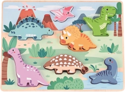 fa 3D kirakó dinoszauruszokkal