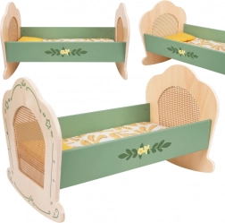 Fa Vintage Bölcső Babáknak