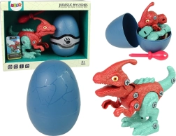 Összeépíthető PARASAUROLOPHUS dinoszaurusz tojásban csavarhúzóval