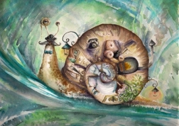 1000 darabos csiga puzzle