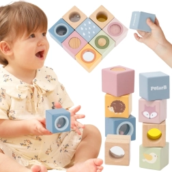 Fa érzékszervi kockák POLARB, 8 db