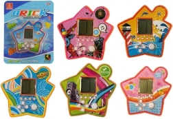Zsebében hordható, csillag alakú elektronikus Tetris – narancssárga