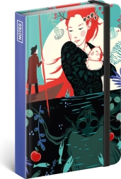 Vonalas jegyzetfüzet Kateřina Bažantová egyedi dizájnjával, 11 × 16 cm