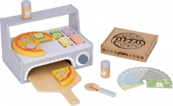 Tooky Toy fa pizza készlet kiegészítőkkel