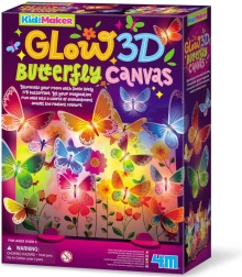 KidzMaker világító 3D pillangó vászon