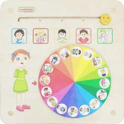 Masterkidz falra szerelhető érzelmi oktatótábla Montessori
