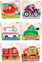 Fából készült puzzle Közlekedési Eszközök
