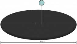 BESTWAY peremes, felfújható medencéhez való takaró, 244 cm