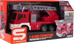 Tűzoltóautó 1:16 vízzel, fénnyel és hanggal