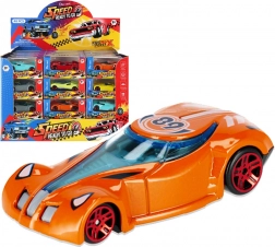 Fém versenyautócska 8 cm