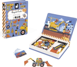 Janod mágneses könyv Magnetibook Az építkezésen