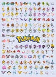 Az első 151 Pokémon 500 darabos kirakó