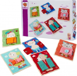 Fa oktatójáték – állatöltöztető táblák EICHHORN