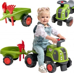 FALK CLAAS Arion futóbicikli vontatható pótkocsival és homokozókészlettel