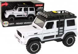 Fehér terepjáró 1:14 hangokkal és fényekkel