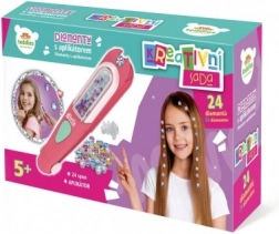 Csillogó hajgyémántok applikátorral és csatokkal