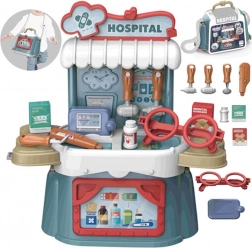 Woopie 3 az 1-ben kis orvosi készlet bőröndben és táskában, 21 darab