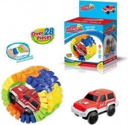 Autócska variálható versenypályával – 28 elem