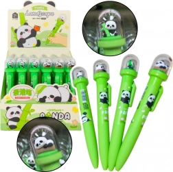 Zselés toll pandával a kupolában, kék tinta 0,5 mm