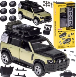 Fém tuning modell LAND ROVER DEFENDER 110 1:43 kiegészítő készlettel