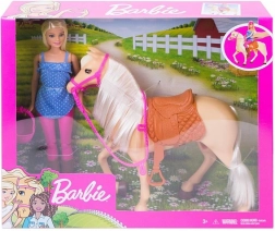 Barbie lovas szett lóval és sisakkal