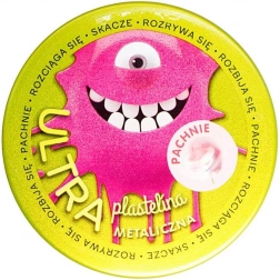 Illatos ultra gyurma rózsaszín metálszínben, vattacukor illattal, 128 g