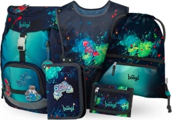 Baagl Airy Chill szett: iskolatáska, tolltartó, zsák, kötény, pénztárca