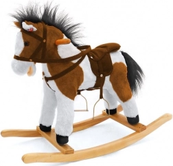 Barna-fehér hintaló