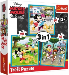 3 az 1-ben puzzle MICKEY MOUSE és barátai