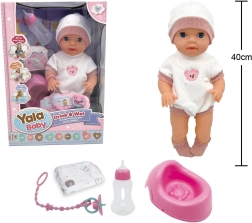 Pisilő baba bilivel, 40 cm