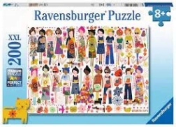 Ravensburger puzzle – Virágok és barátok, 200 darabos