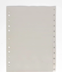 A4 elválasztó 1-12 PP