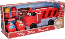 Tűzoltó autó készlet hatásokkal 4 db