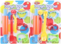 Gyurmakészlet formázókkal és hengerrel gyerekeknek