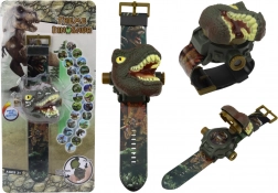 3D dinoszauruszos vetítőórák Tyrannosaurus Rex 22cm
