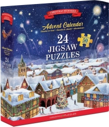Puzzle adventi naptár: karácsonyi emlékek 24×50 darab EUROGRAPHICS