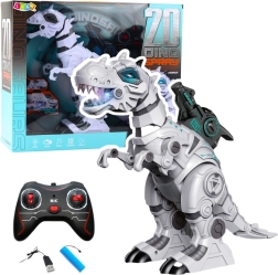 Füsthatásos, fény- és hanghatásokkal ellátott RC robot dinoszaurusz