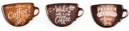 Coffee mágnesek vegyes dekorral, 3 db