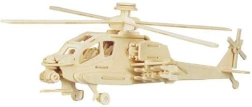 Woodcraft fa 3D puzzle – Apache helikopter