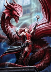 Puzzle TREFL Premium Plus Fantasy: Skarlát varázsló 1000 darab