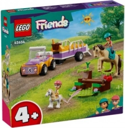 LEGO FRIENDS ló- és póniszállító utánfutó – építőkészlet 4+