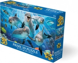 3D puzzle delfinek 100 darabbal (31 × 23 cm)