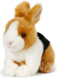 plüss nyuszi barna-fekete-fehér 15 × 17 cm