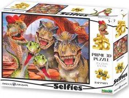 Puzzle Selfie Raptor 3D Hatással, 100 darab