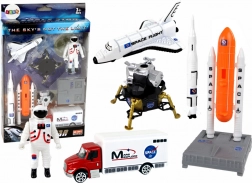 űrhajós figurák és rakéták készlete, 8 darab