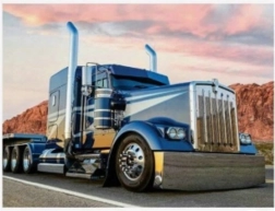 Gyémánt festés Kék teherautó 30x40 cm